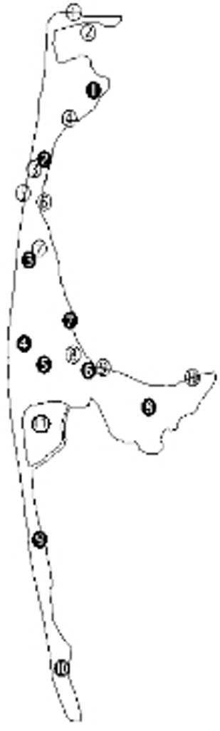 Insel mit Zahlen plus 11-2